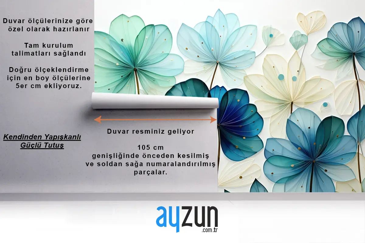 Sorunsuz Çiçek Desenli Renkli Çiçek Deseni Suluboya Banyo Duvar Kağıdı