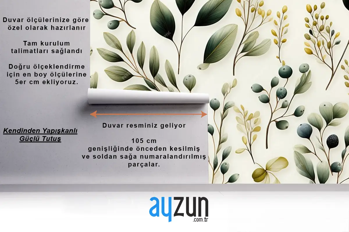 Basit Noel Dikişsiz Desen Oturma Odası Duvar Kağıdı