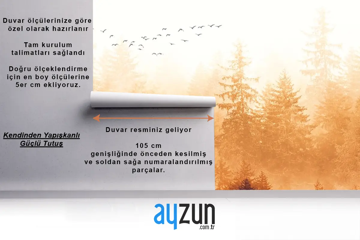 Sonbahar Manzarası Tropikal Orman Duvar Kağıdı