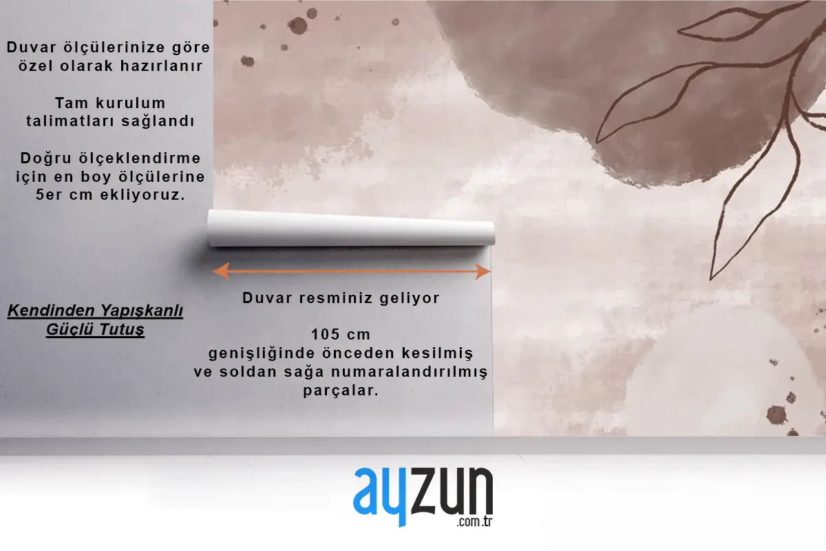 Vektör Soyut Arka Plan Memphis Zarif Çiçek Hat Sanatı Oturma Odası Duvar Kağıdı