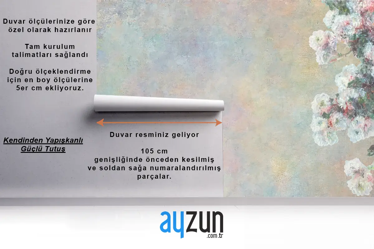 Vintage Çiçekli Arkaplan Remixli Duvar Kağıdı 