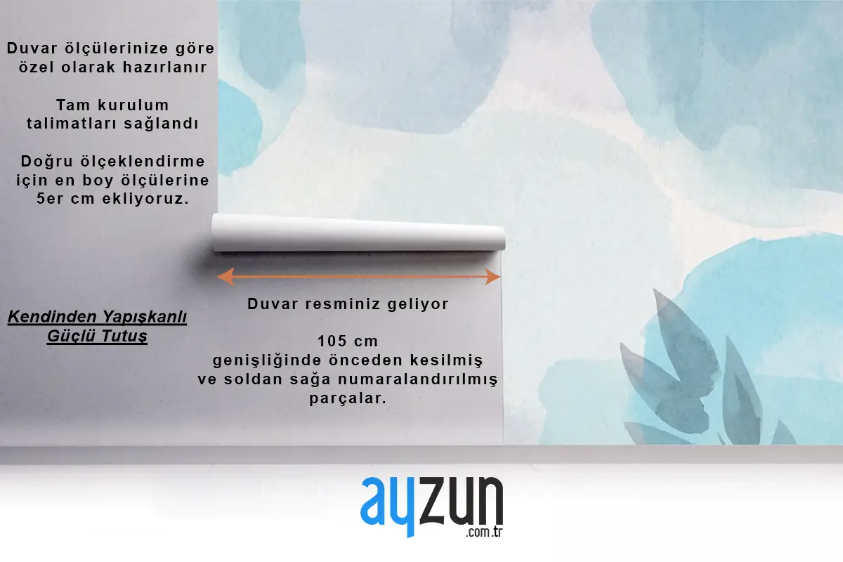 Suluboya Soyut Banyo Duvar Kağıdı 