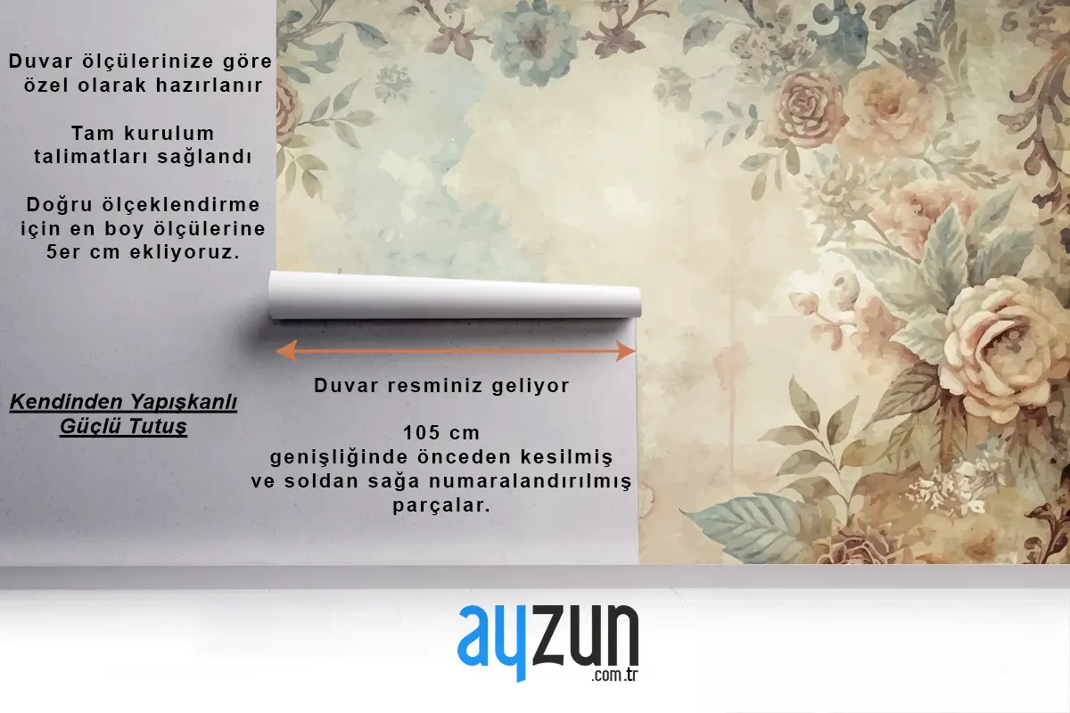 Çiçeklerin Suluboya Çerçeve Arka Planı Duvar Kağıdı