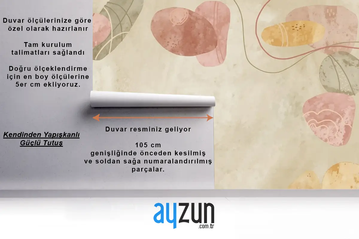 Suluboya Pişmiş Toprak Arka Plan Oturma Odası Duvar Kağıdı 