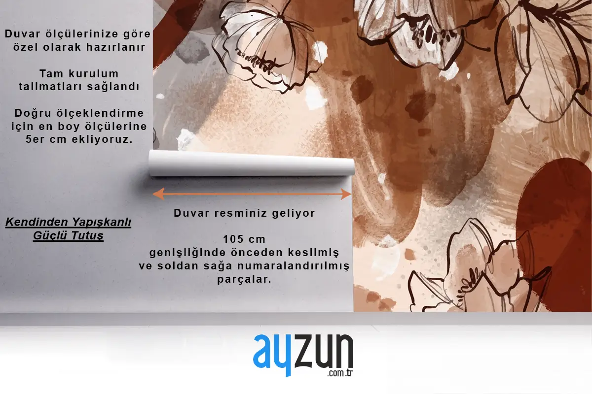 Suluboya Pişmiş Toprak Arka Plan Duvar Kağıdı 