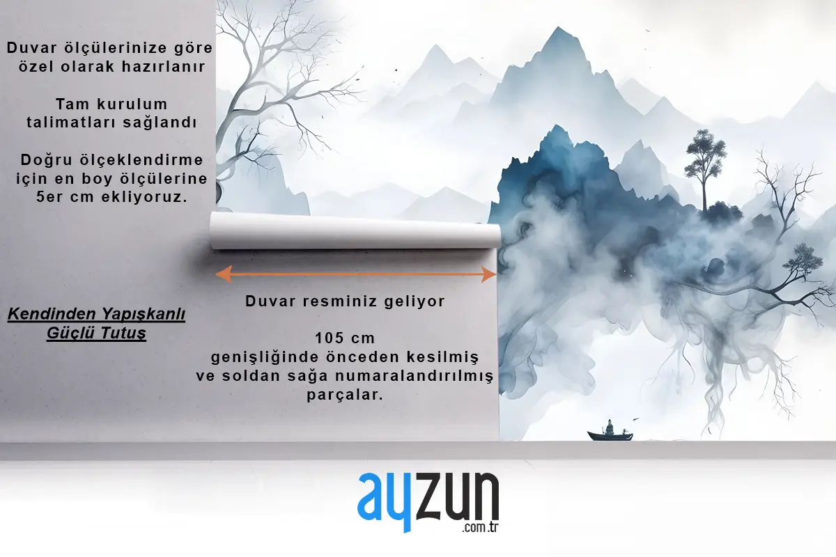 Ağaç Duvar Kağıdı  Ile Soyut Renkli Duman