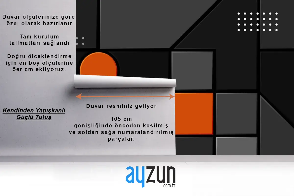 Soyut Karanlık Küpler Fütüristik Tasarım Ofis Duvar Kağıdı