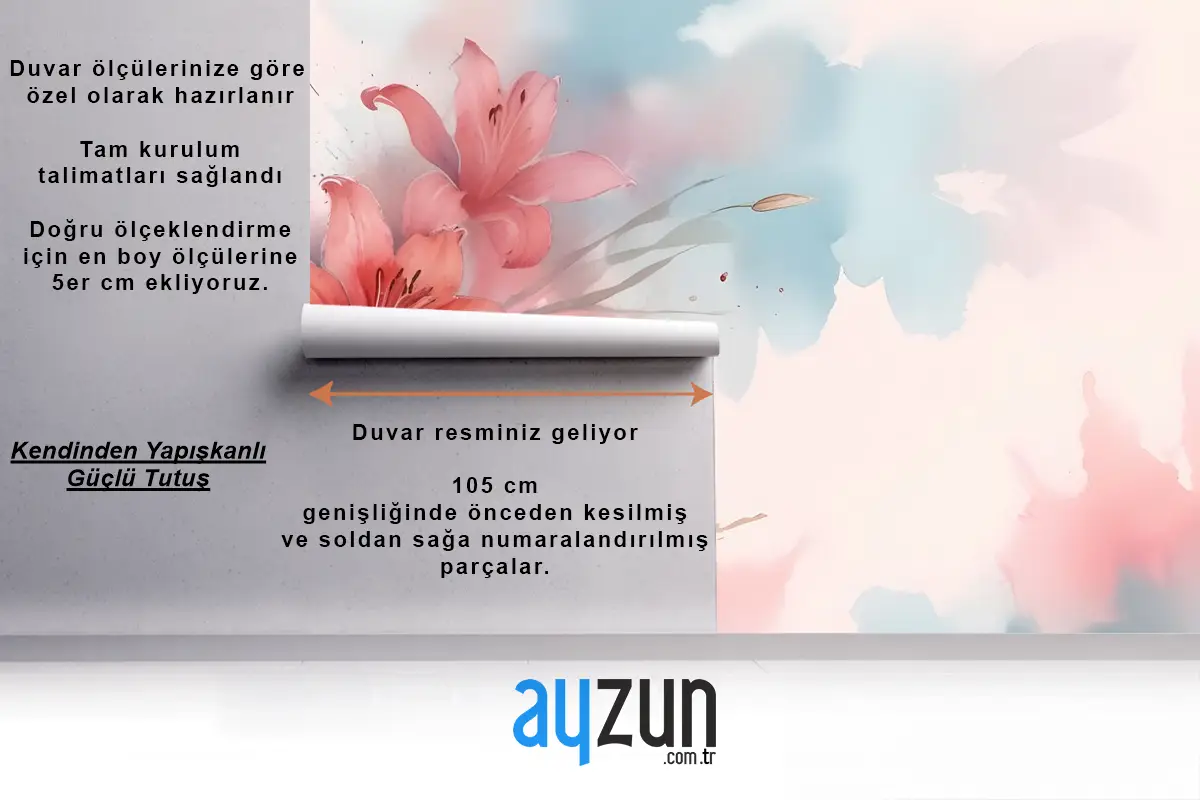 Soyut Zambak Duvar Kağıdı 