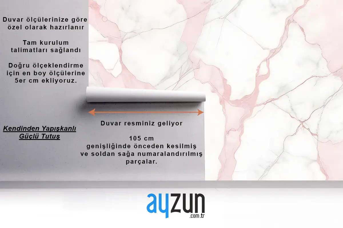 Soyut Pembe Mermer Taş Sanatı Duvar Kağıdı 
