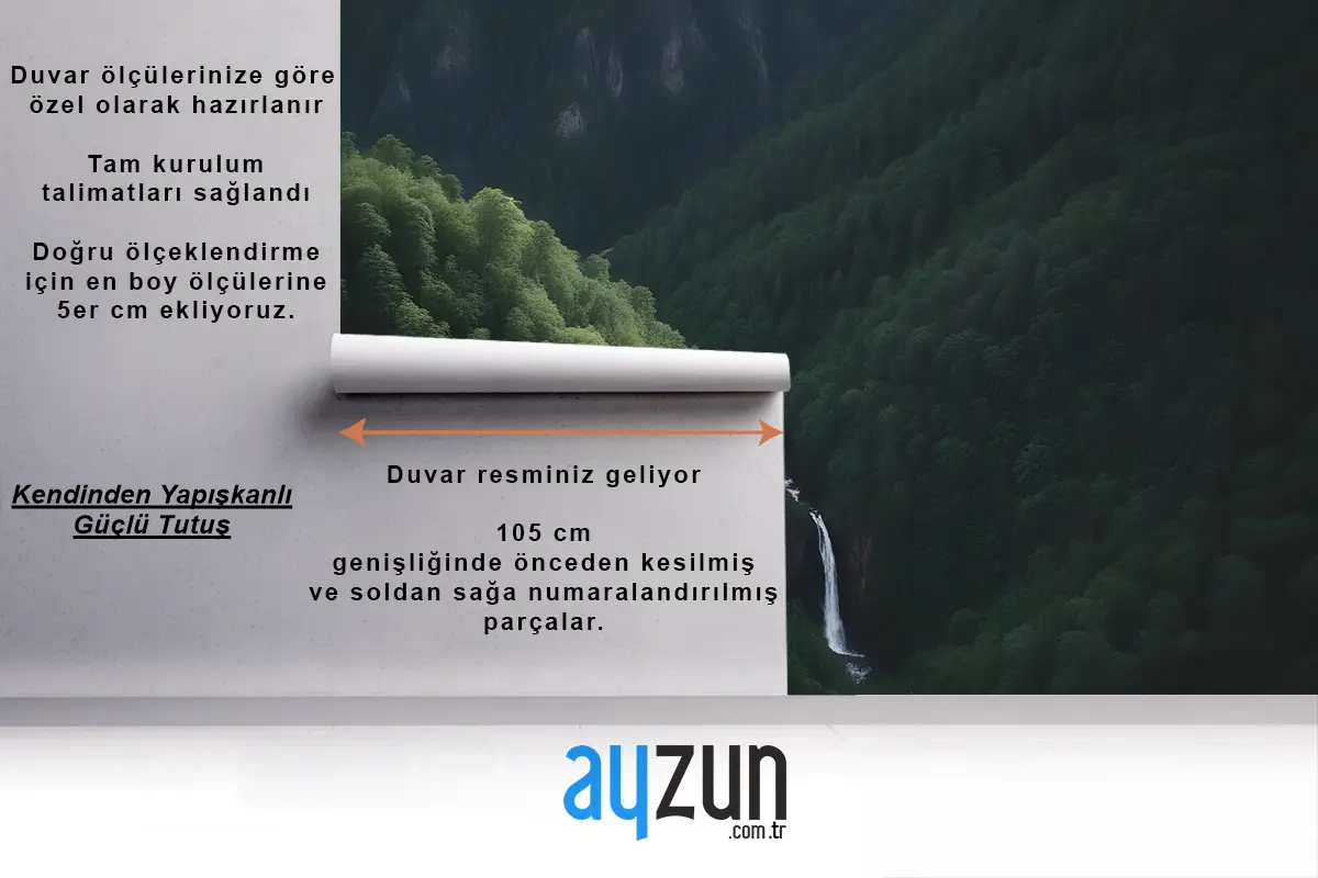 Dağlardaki Havadan Doğa Ormanı Görünüm Duvar Kağıdı 