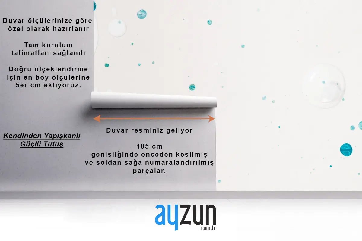 Estetik Arka Plan El Yapımı Deneysel Sanat Çocuk Odası Duvar Kağıdı