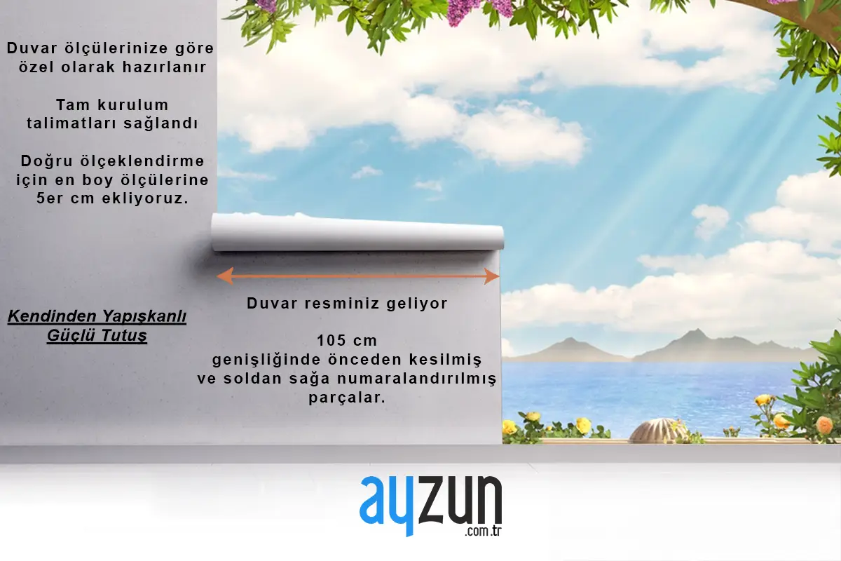 Akdeniz Rüyası Manzara Duvar Kağıdı