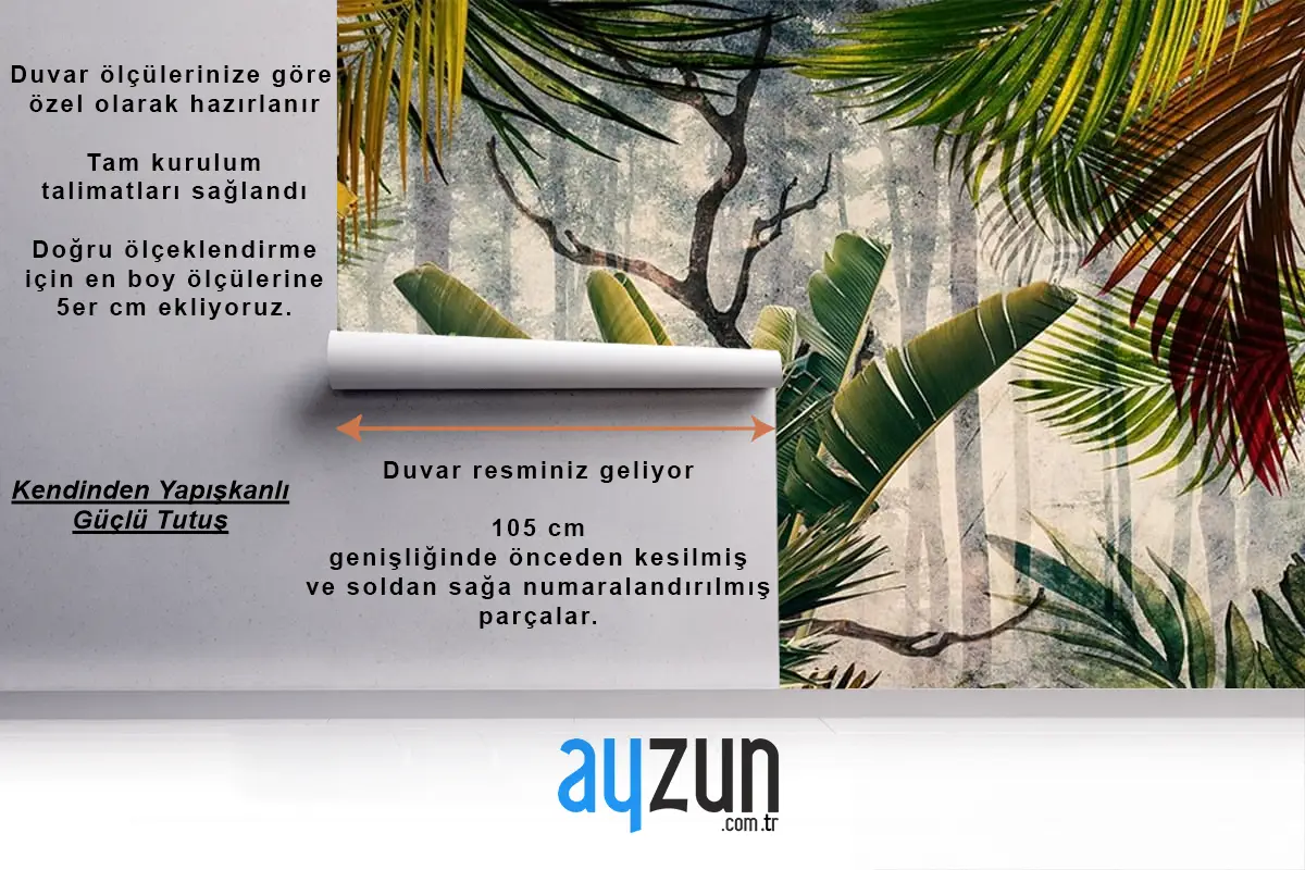 Amazon Ormanı Büyük Tropikal Ağaçlar Duvar Kağıdı