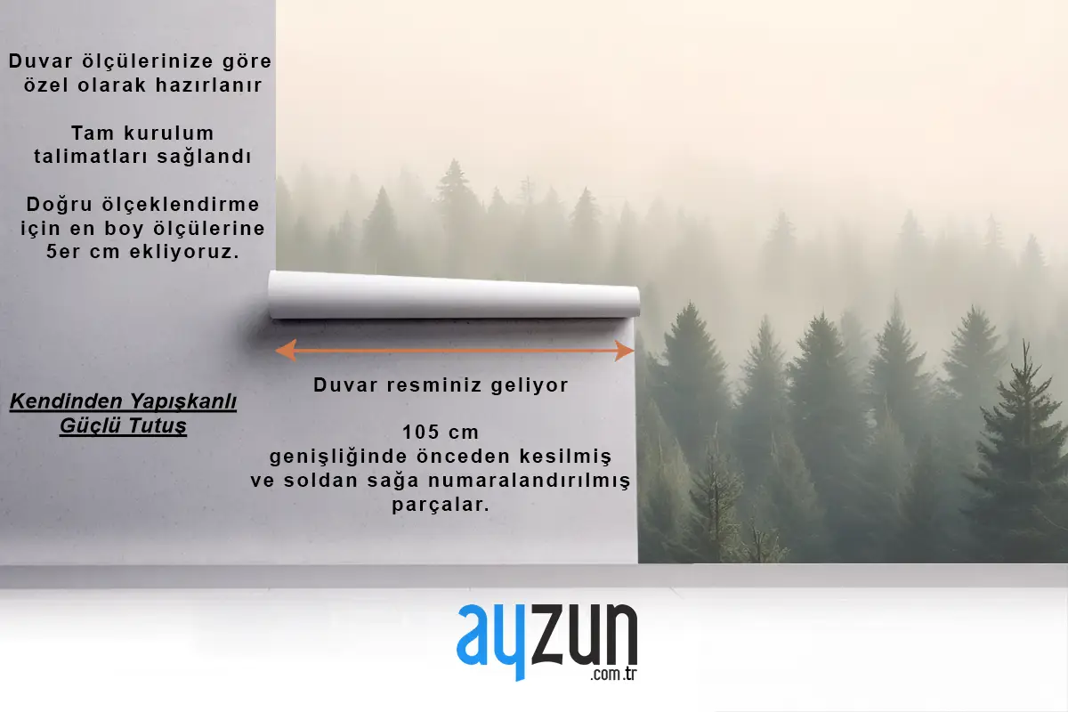 Sisin Ortasında Yatak Odası Duvar Kağıdı