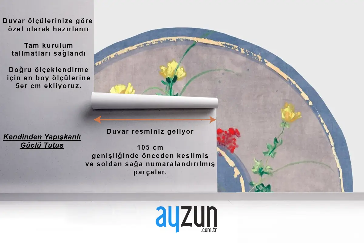 Antika İpek Yelpaze Vektör Tasarım Öğesi Duvar Kağıdı