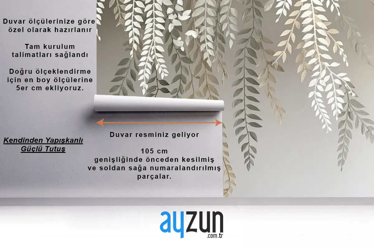 Asılı Bahar Dalları Vintage Duvar Kağıdı