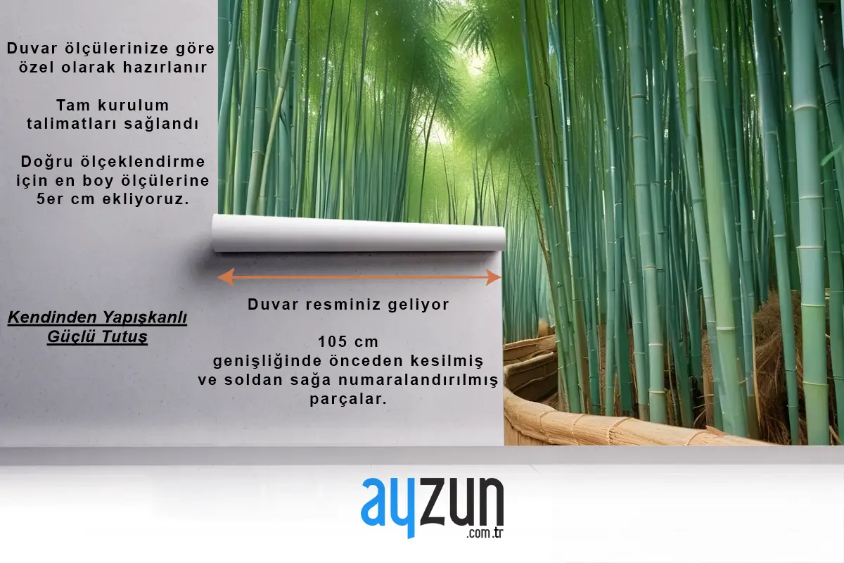 Bambu Ormanı Oasis Duvar Kağıdı 