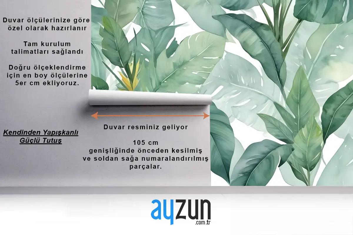 Muz Yaprağı Duvar Kağıdı Duvar Kağıdı