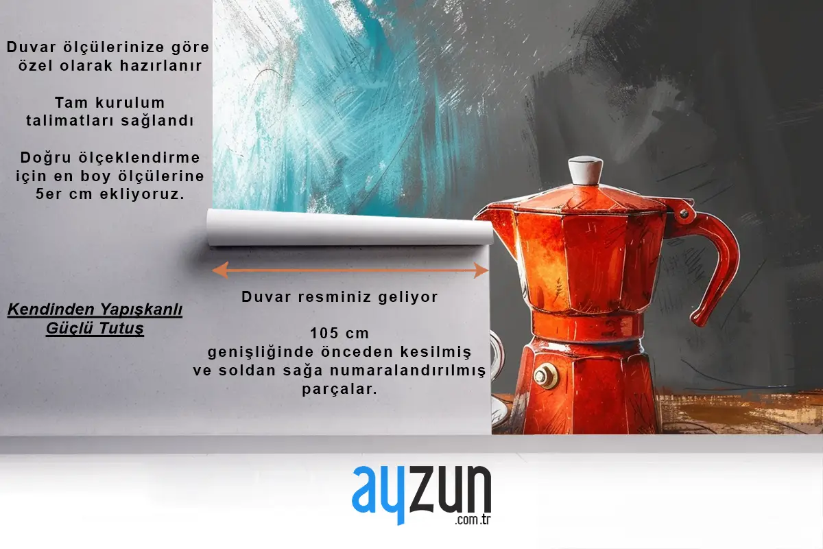 Bir Kahve Fincanı Resmi Cafe Duvar Kağıdı