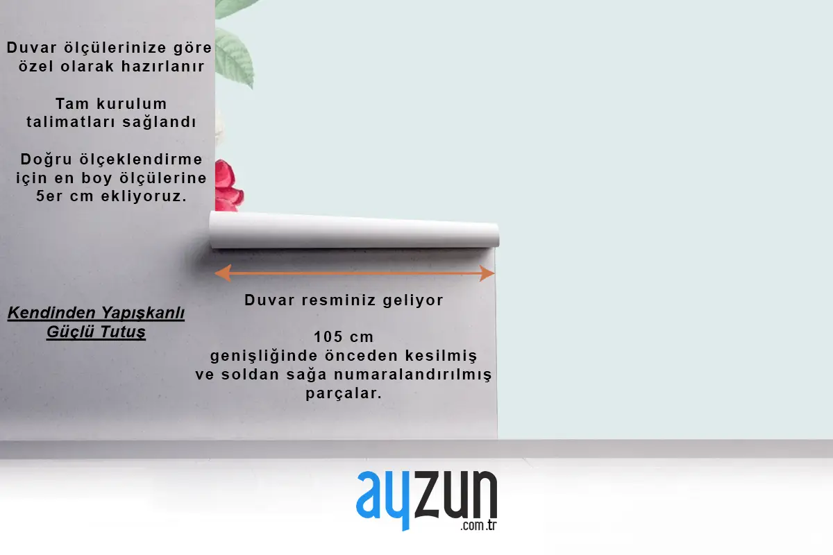 Boş Çiçek Kopya Alanı Duvar Kağıdı