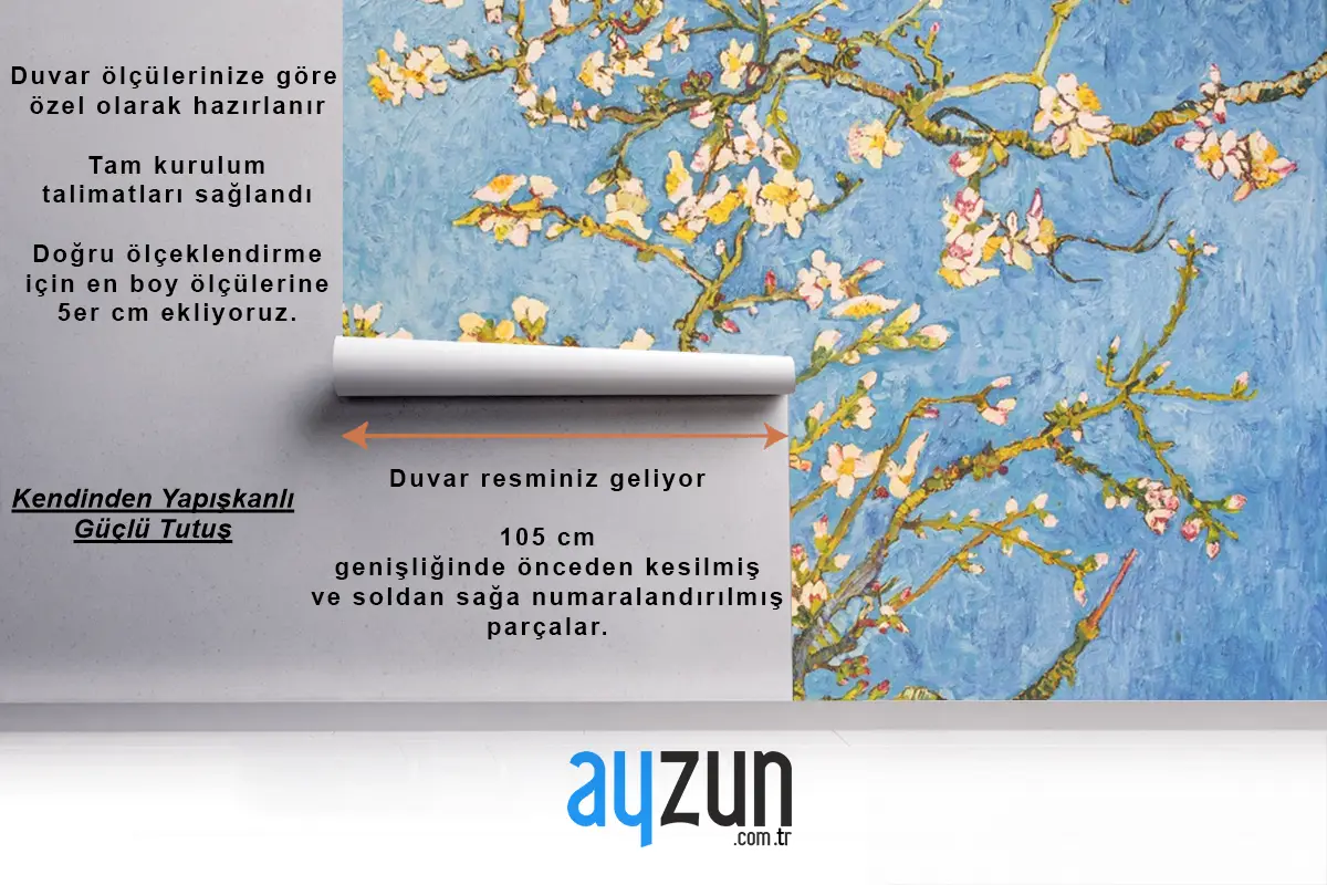 Çiçek Açan Badem Ağacı Duvar Kağıdı