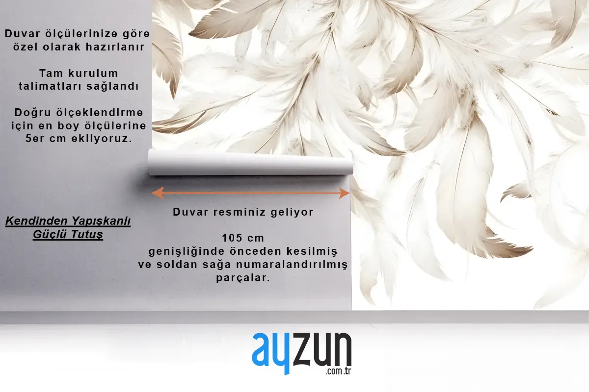 Boho Soyut Muz Yaprağı Sanat Duvar Kağıdı 