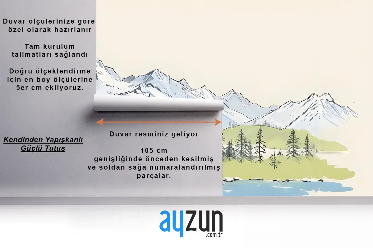 Göl Ve Çam Ağaçları Ile Kömür Dağ Manzarası Duvar Kağıdı