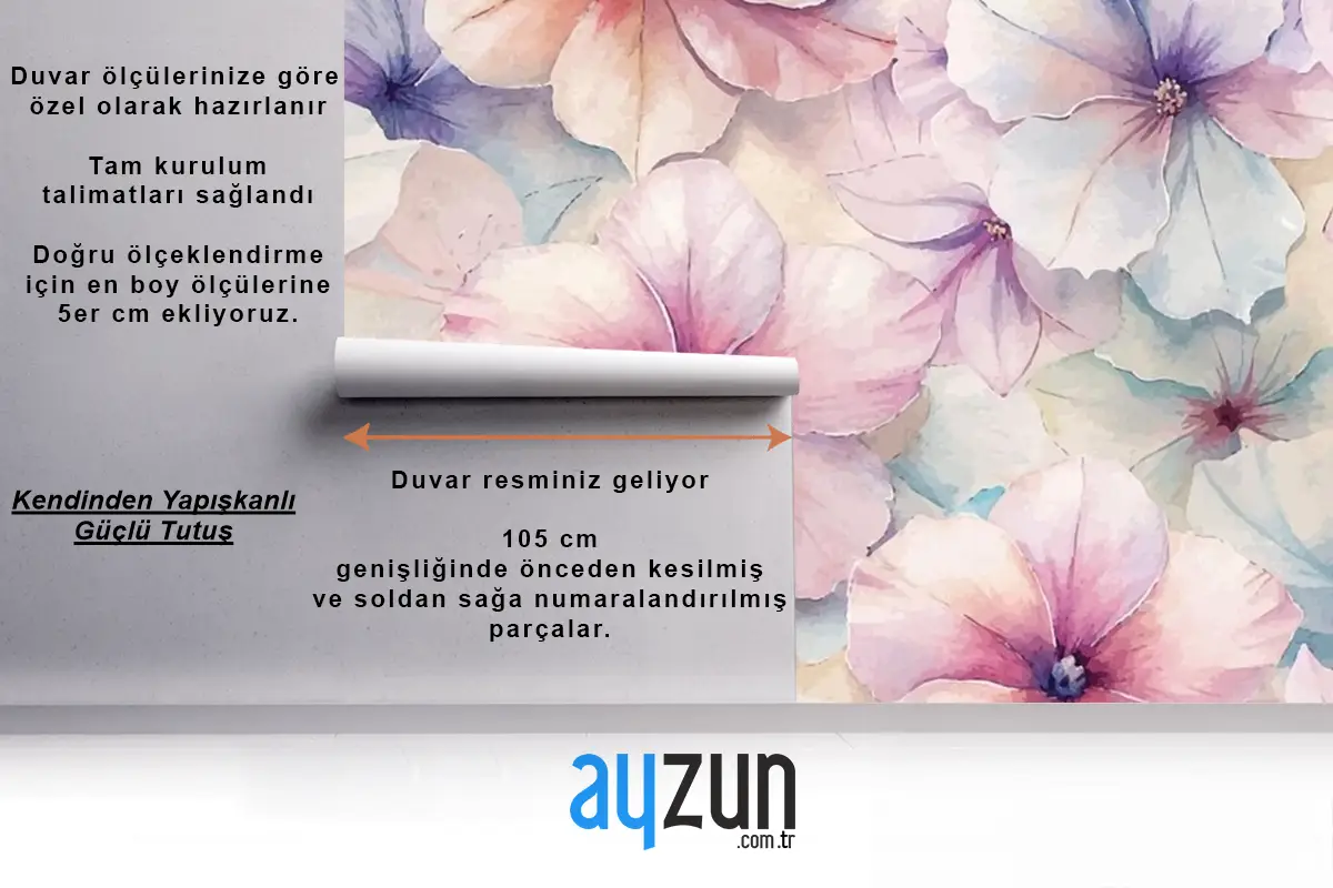 Büyüleyici Petunya Suluboya Arka Plan Duvar Kağıdı 