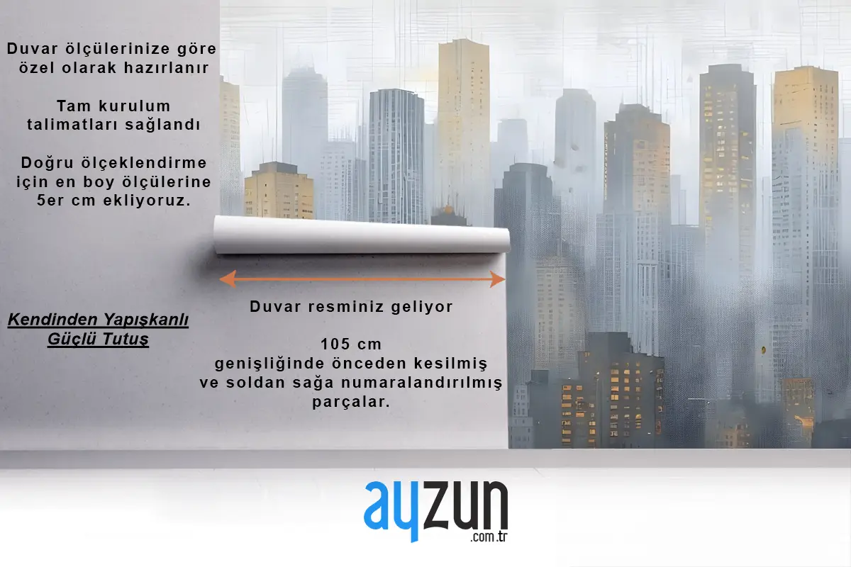 Şehir Silueti Duvar Kağıdı 