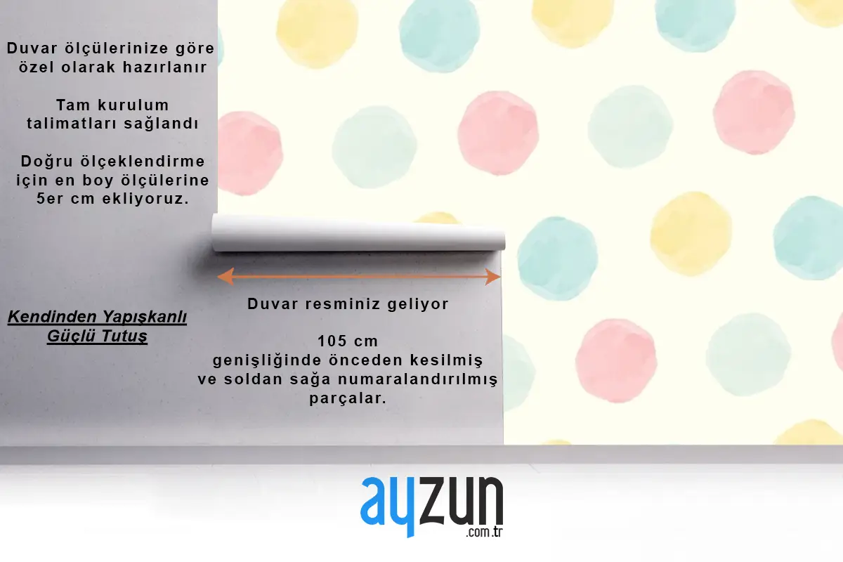 Renkli Geometrik Dikişsiz Desen Arka Plan Tasarımı Çocuk Odası Duvar Kağıdı Duvar