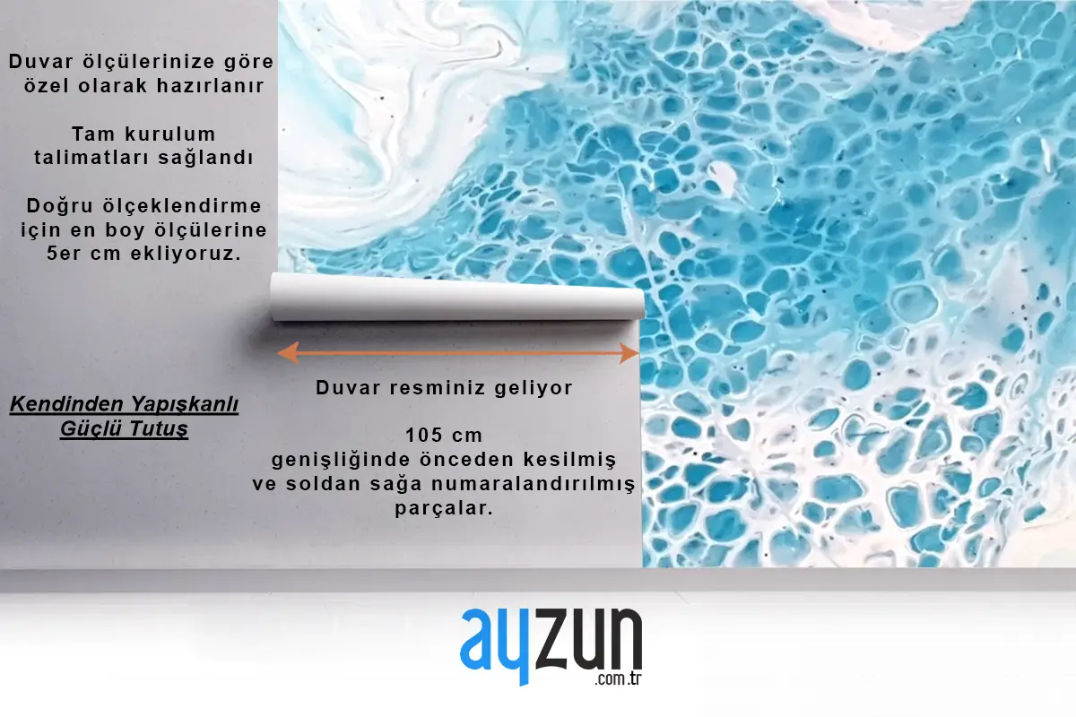 Renkli Boyalı Mermer Doku Arka Plan Duvar Kağıdı 