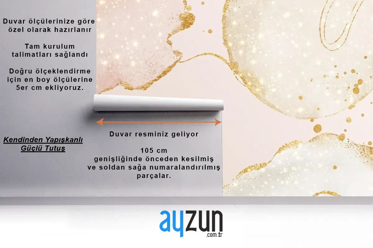 Kopya Alanı Soyut Yağlı Arka Plan Çocuk Odası Duvar Kağıdı