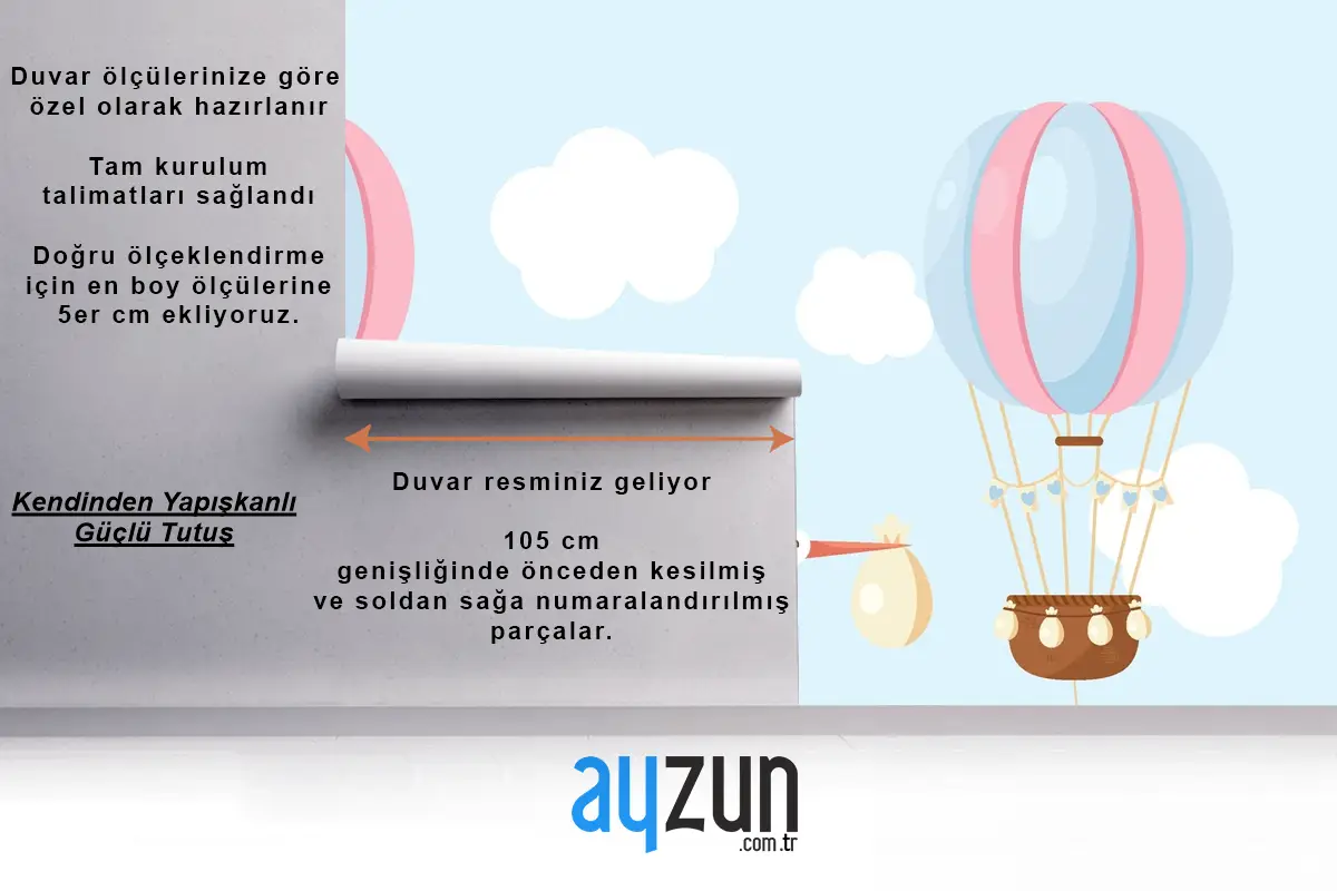 Sevimli Düz Tasarım Cinsiyet Ortaya Çocuk Odası Duvar Kağıdı