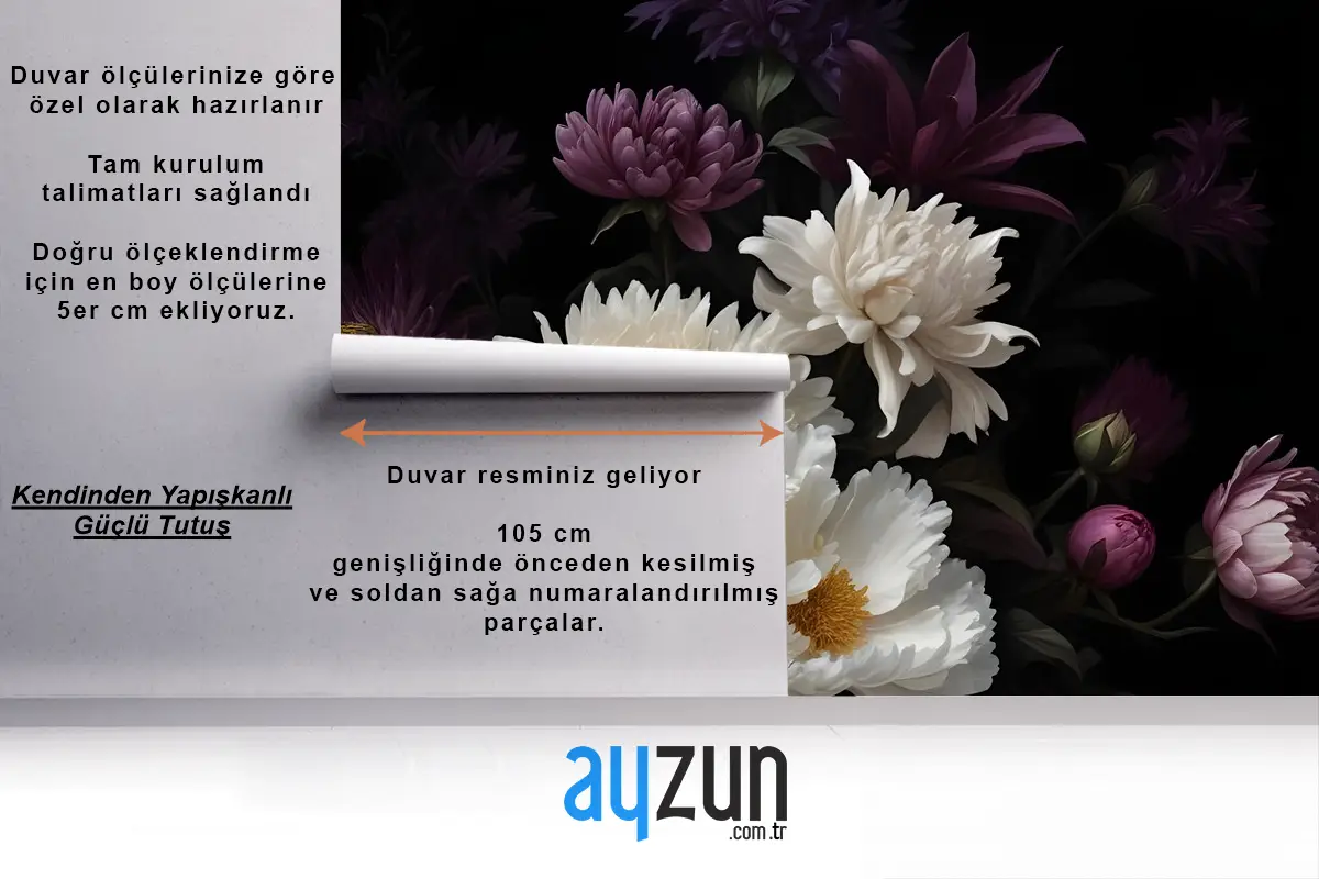 Karanlık Bahçe Çiçekleri Duvar Kağıdı