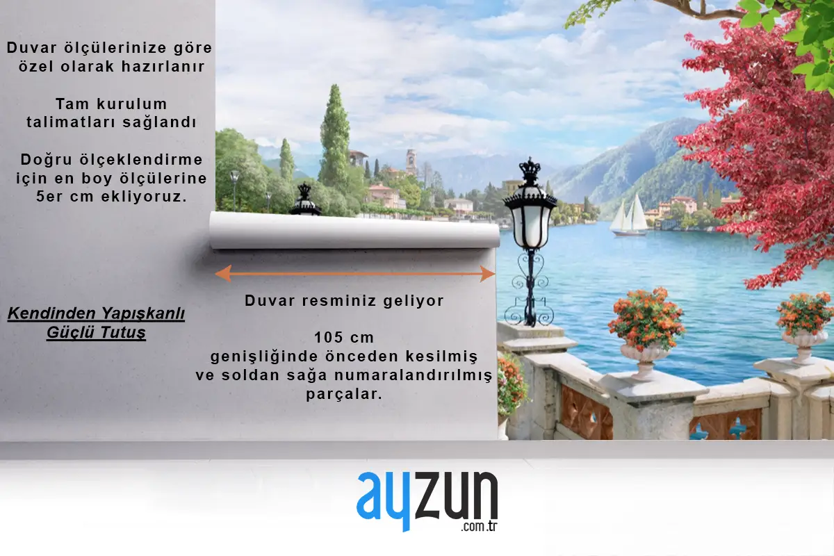 Denize Bakan Gezinti Yolunun Güzel Manzarası Duvar Kağıdı