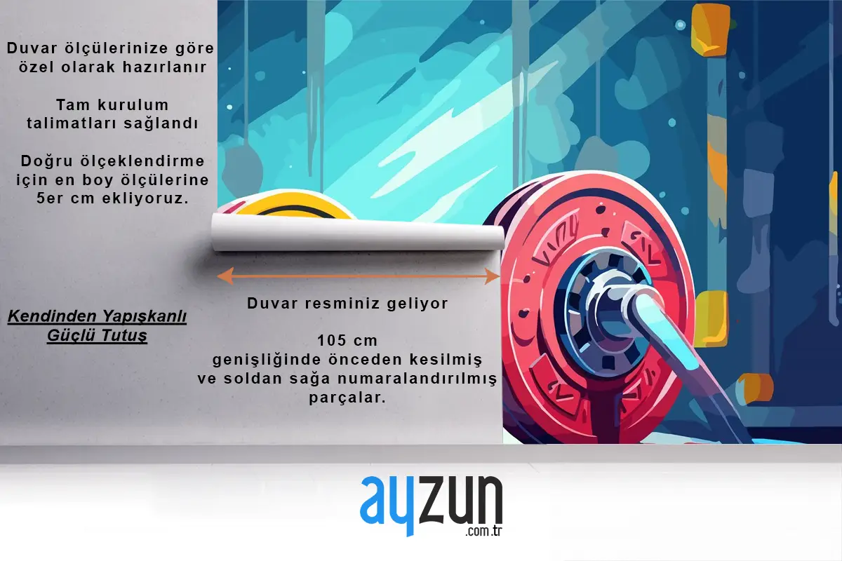 Disk Ağırlıklı Dinamik Fitness Merkezi Duvar Kağıdı