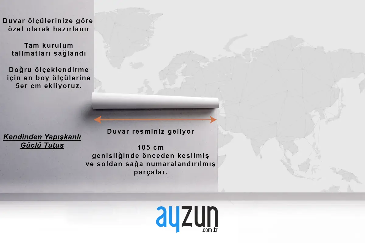 Dünya Çapında Bağlantı Gri Arka Plan Ofis Duvar Kağıdı