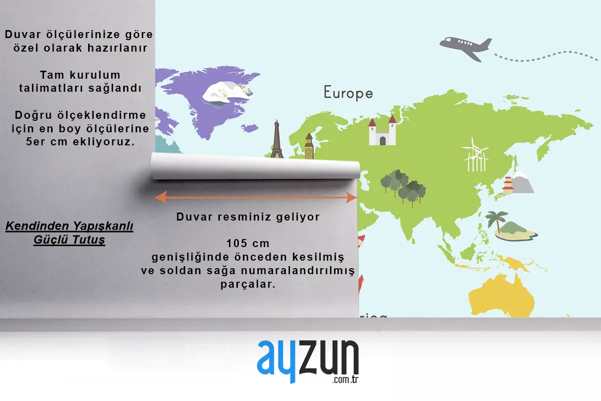 Dünya Kıta Haritası Konumu Grafiği Duvar Kağıdı 