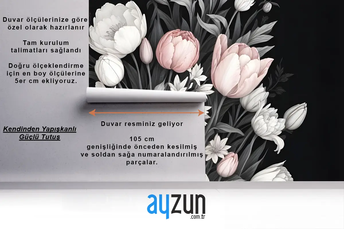 Hollanda Çiçek Buketi Duvar Kağıdı