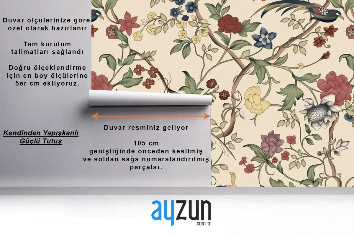 Çoklu Desen Allover Bank Market Egzersiz Duvar Kağıdı