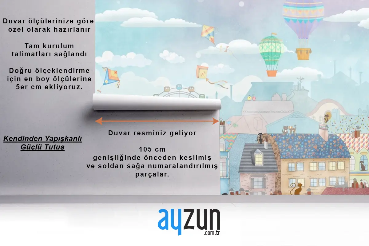 Eski Paris Suluboya Çocuk Odası Duvar Kağıdı