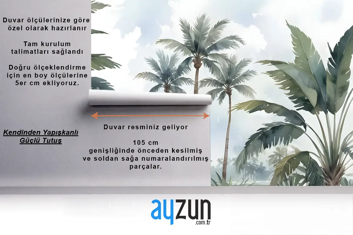 Deniz Kenarında Egzotik Orman Duvar Kağıdı