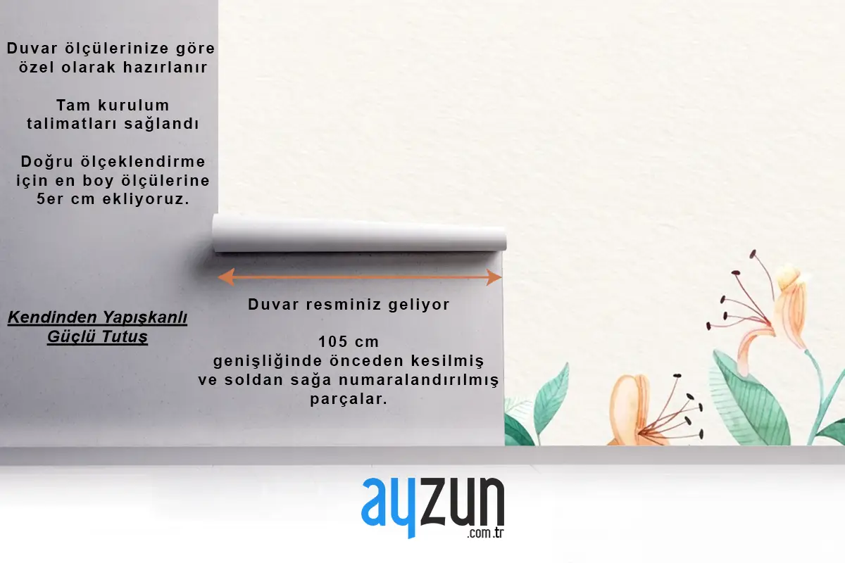 Yumuşak Renklerle Çiçekli Arka Plan Duvar Kağıdı