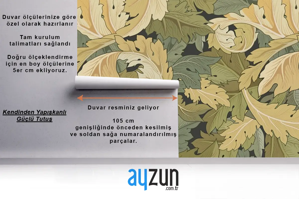 Çiçek Bahçesi Yemek Odası Duvar Kağıdı 