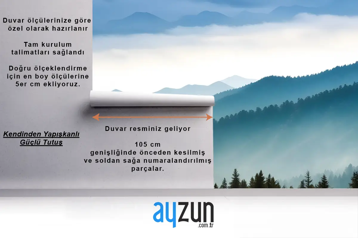 Sisli Dağlar Manzara Duvar Kağıdı 