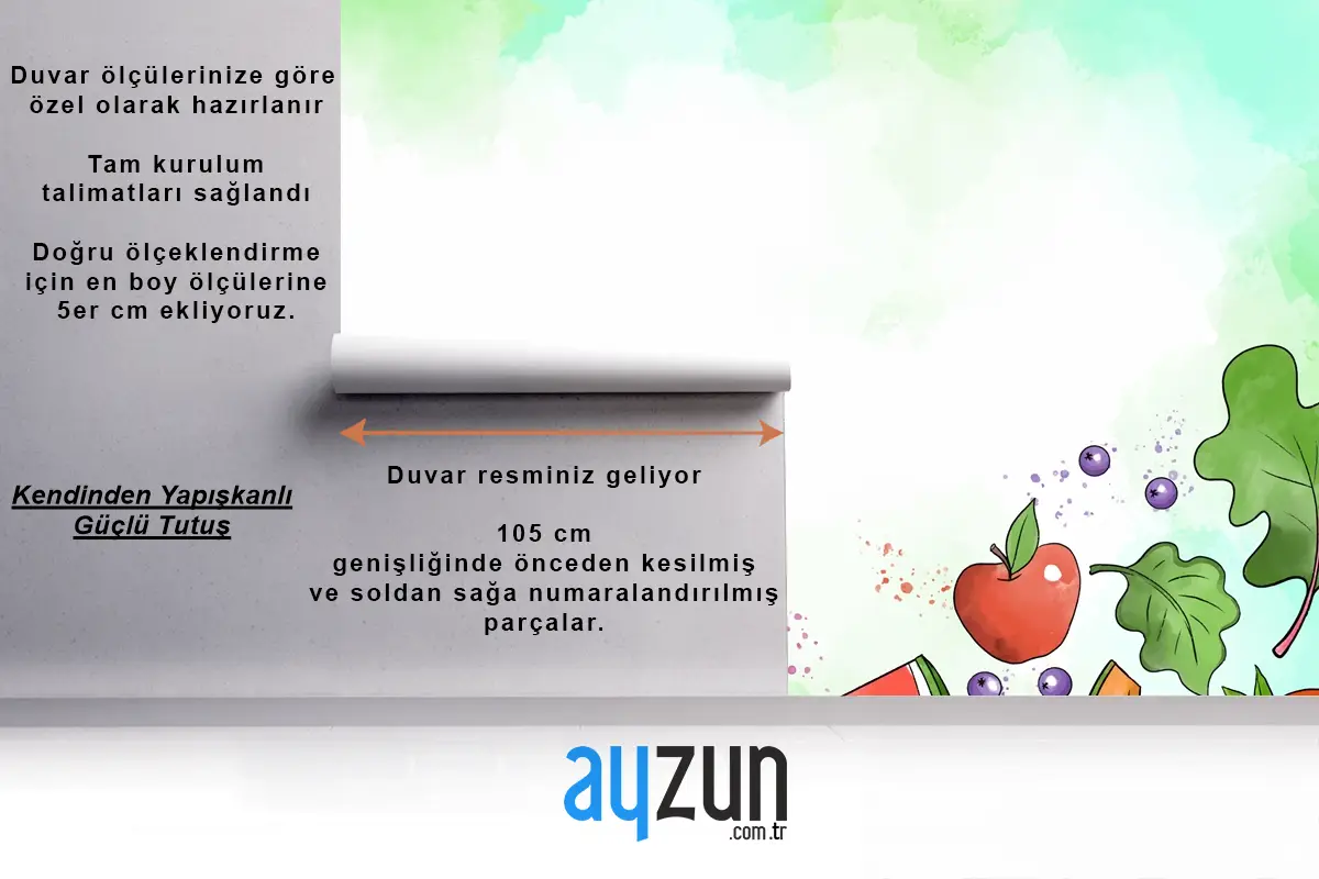 Meyve Ve Sebze Mutfak Duvar Kağıdı