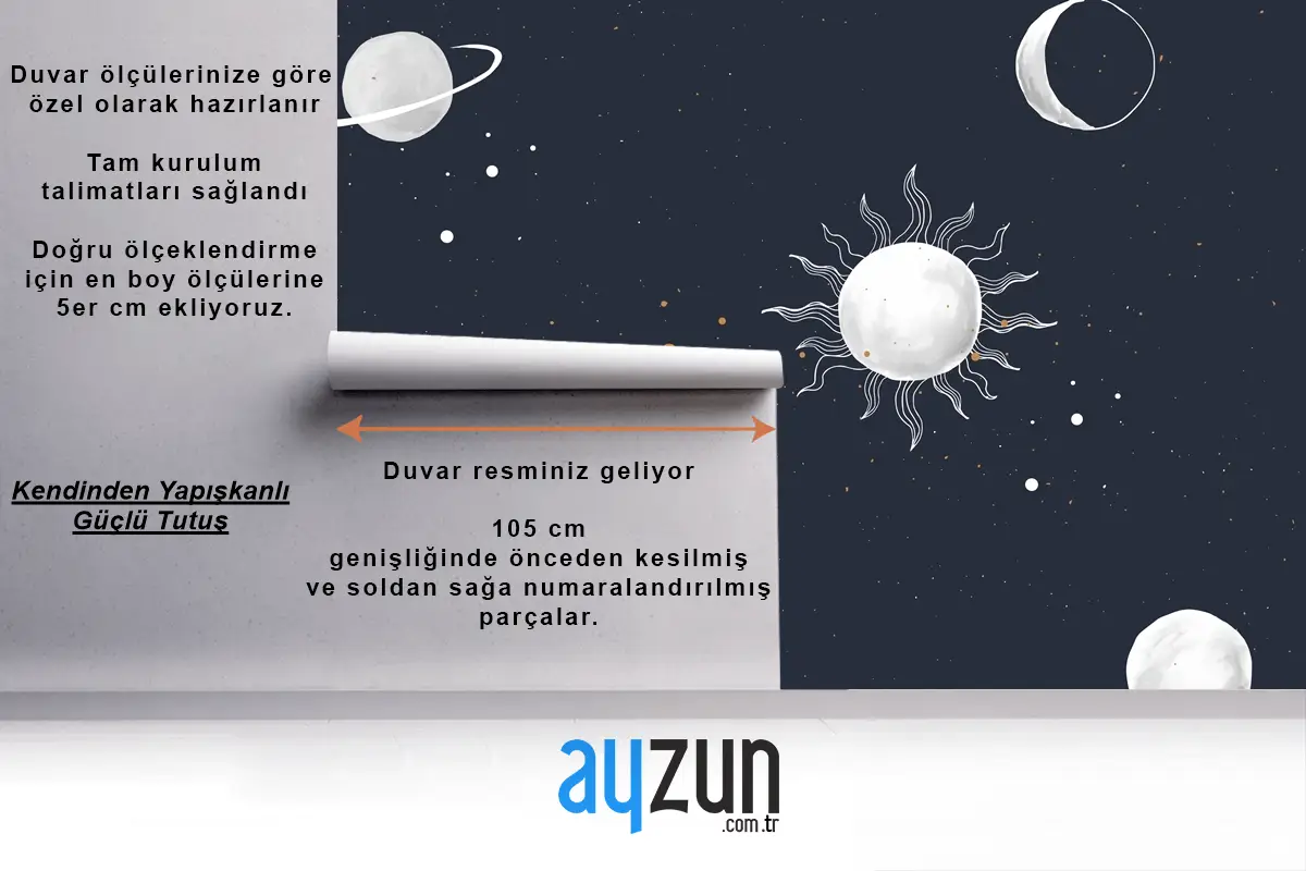 Galaxy Uzay Boys Çocuk Odası Duvar Kağıdı