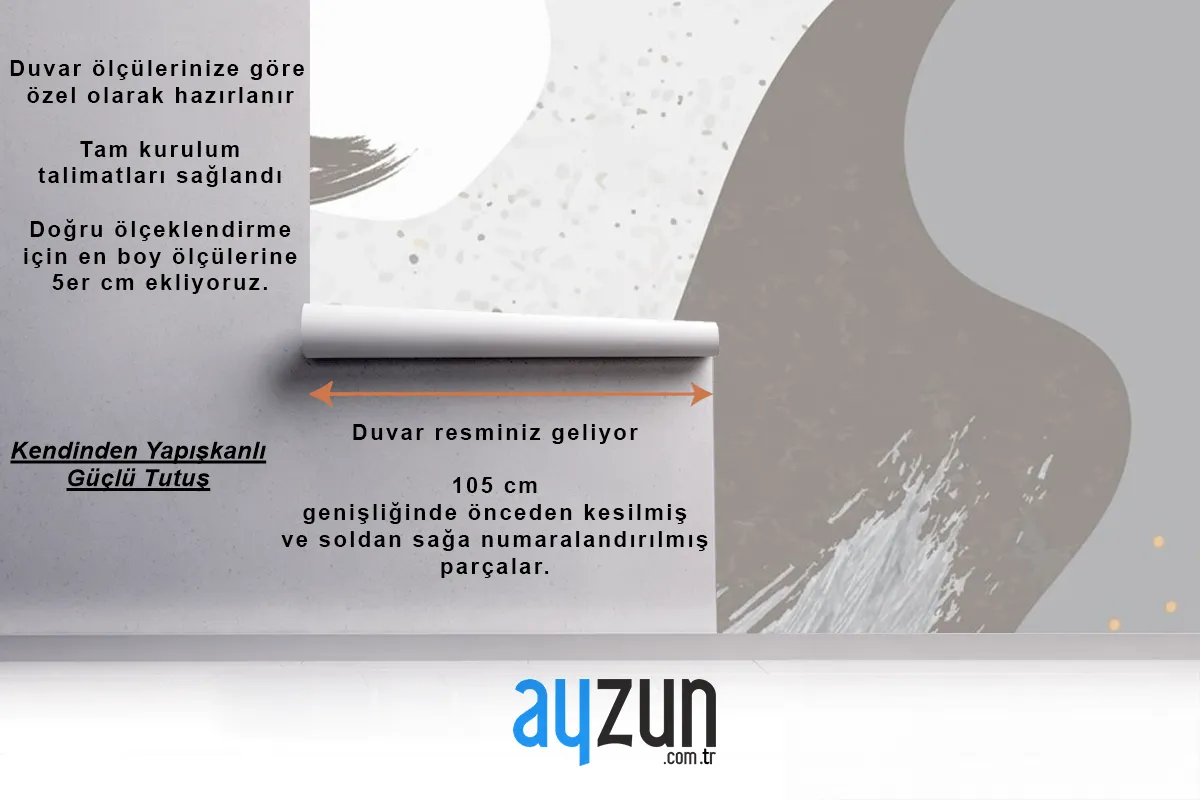 Grimsi Botanik Memphis Desen Arka Plan Duvar Kağıdı