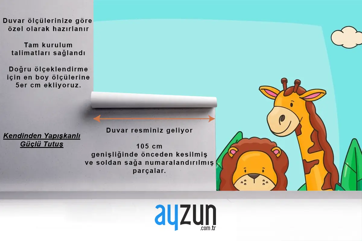 Hayvanlarla Elle Çizilmiş Dünya Hayvanları Günü Arka Planı Çocuk Odası Duvar Kağıdı