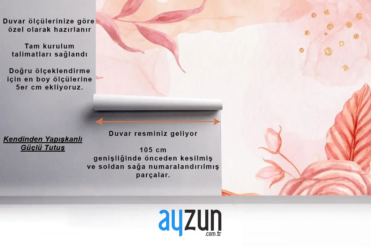 El Boyalı Çiçekler Arka Plan Duvar Kağıdı 